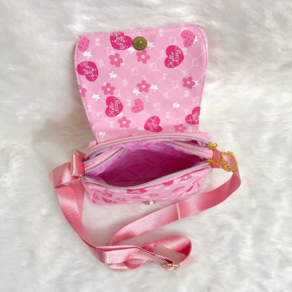 $20 Super Cute Hello Kitty Peeking Hand/Shoulder/Body Bag with Double Zipper - Picture 5 of 6